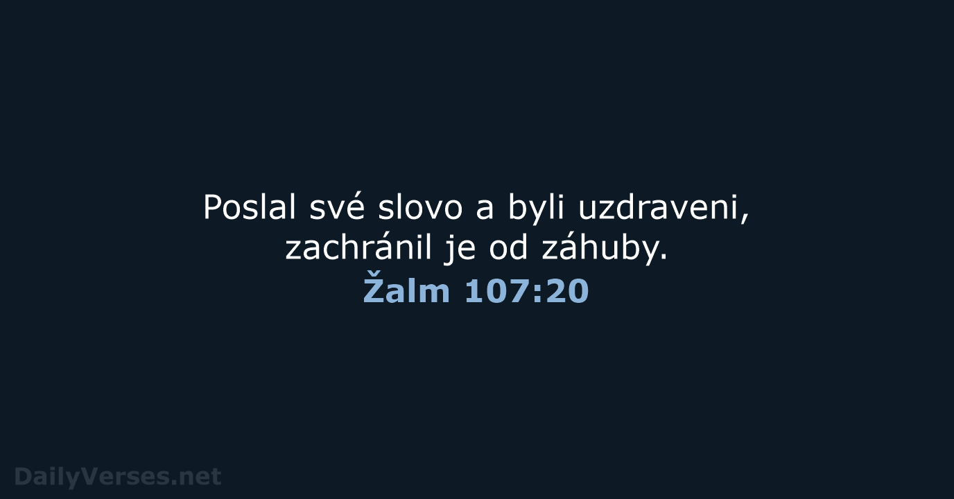 Žalm 107:20 - B21