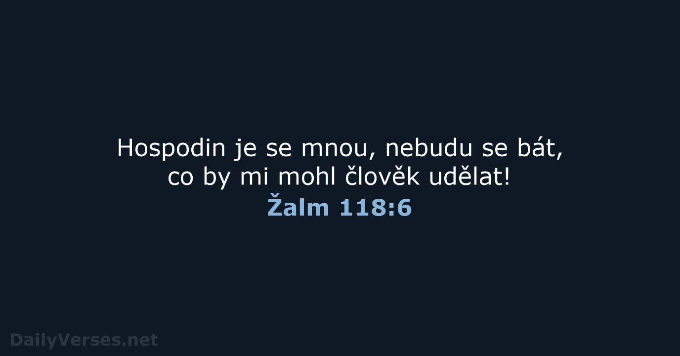 Žalm 118:6 - B21