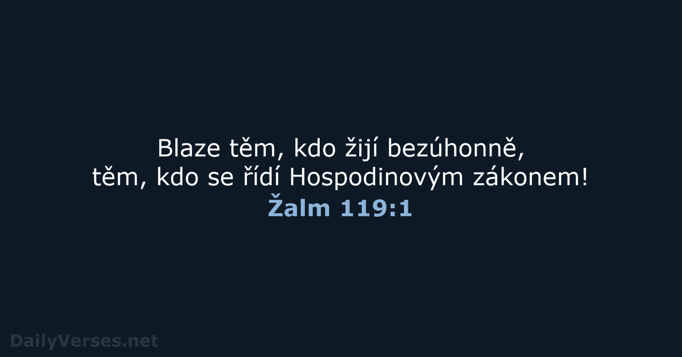 Žalm 119:1 - B21