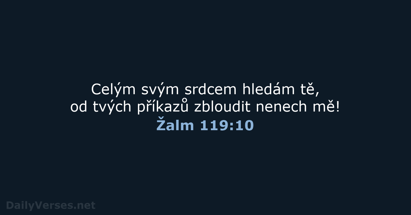 Žalm 119:10 - B21