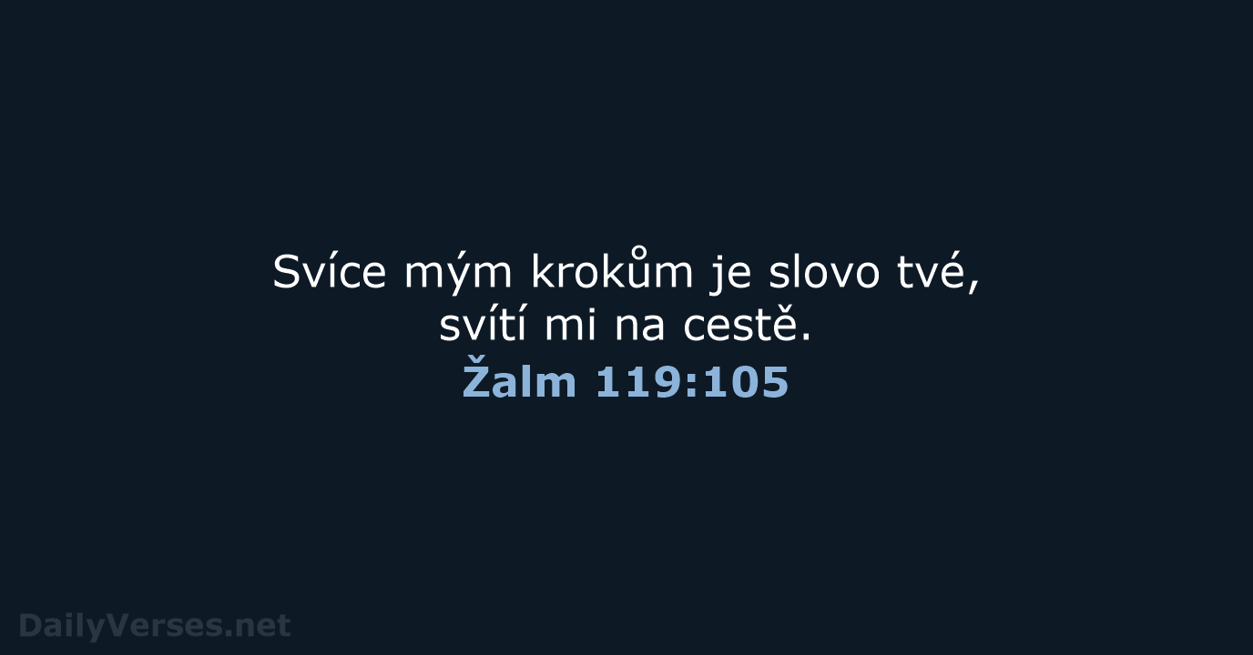 Žalm 119:105 - B21