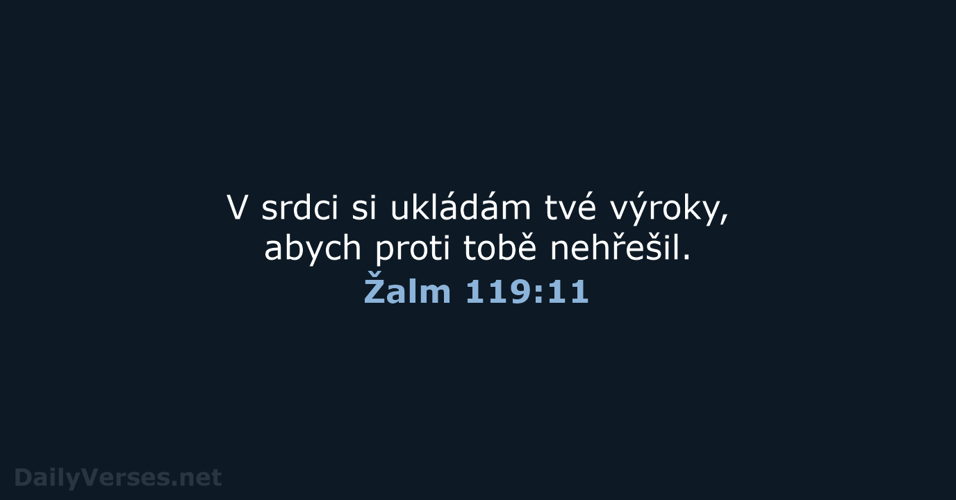 Žalm 119:11 - B21