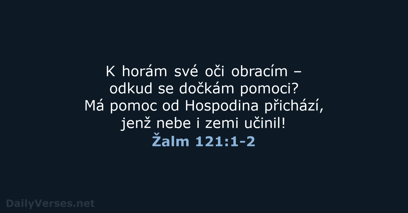 Žalm 121:1-2 - B21
