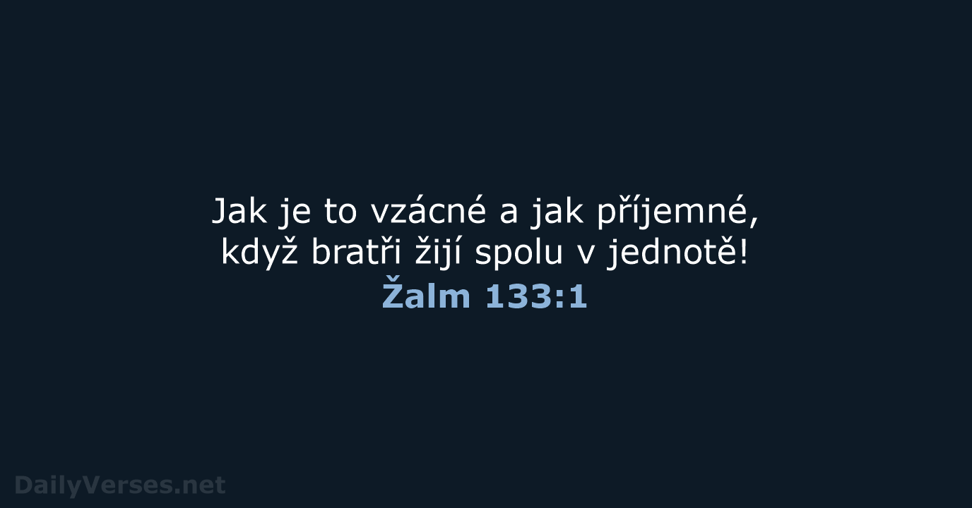 Žalm 133:1 - B21