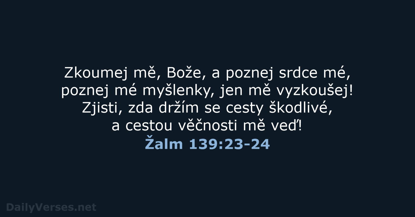Žalm 139:23-24 - B21