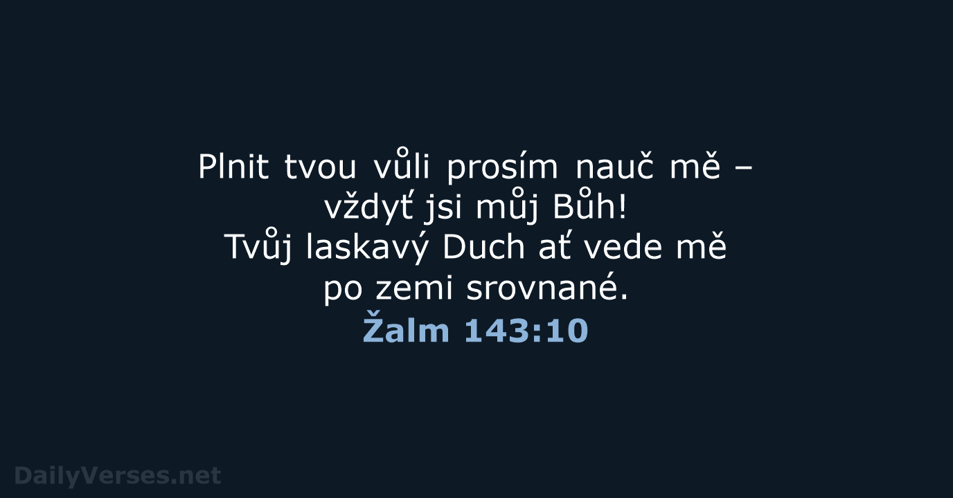 Žalm 143:10 - B21