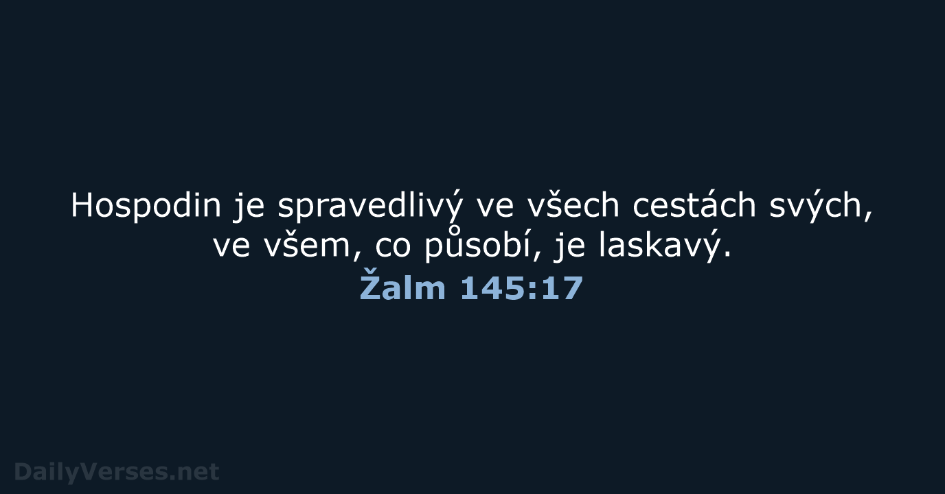 Žalm 145:17 - B21