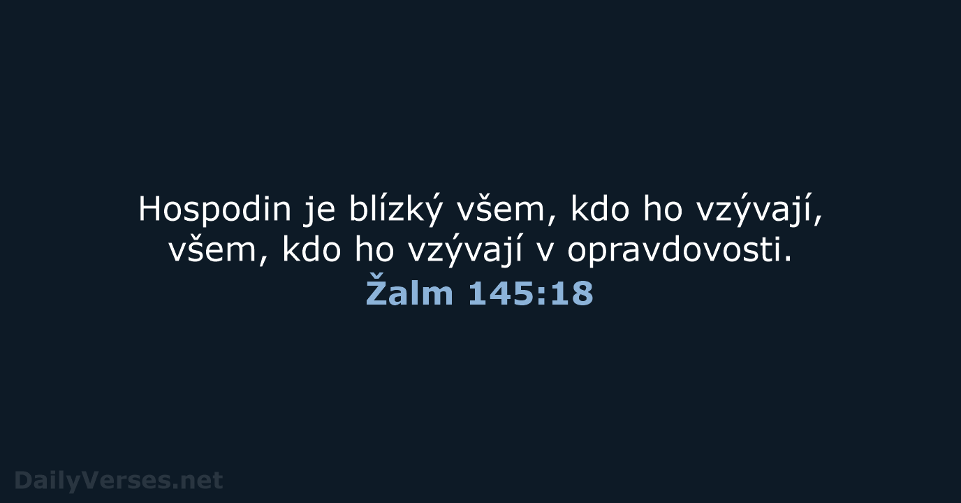Žalm 145:18 - B21