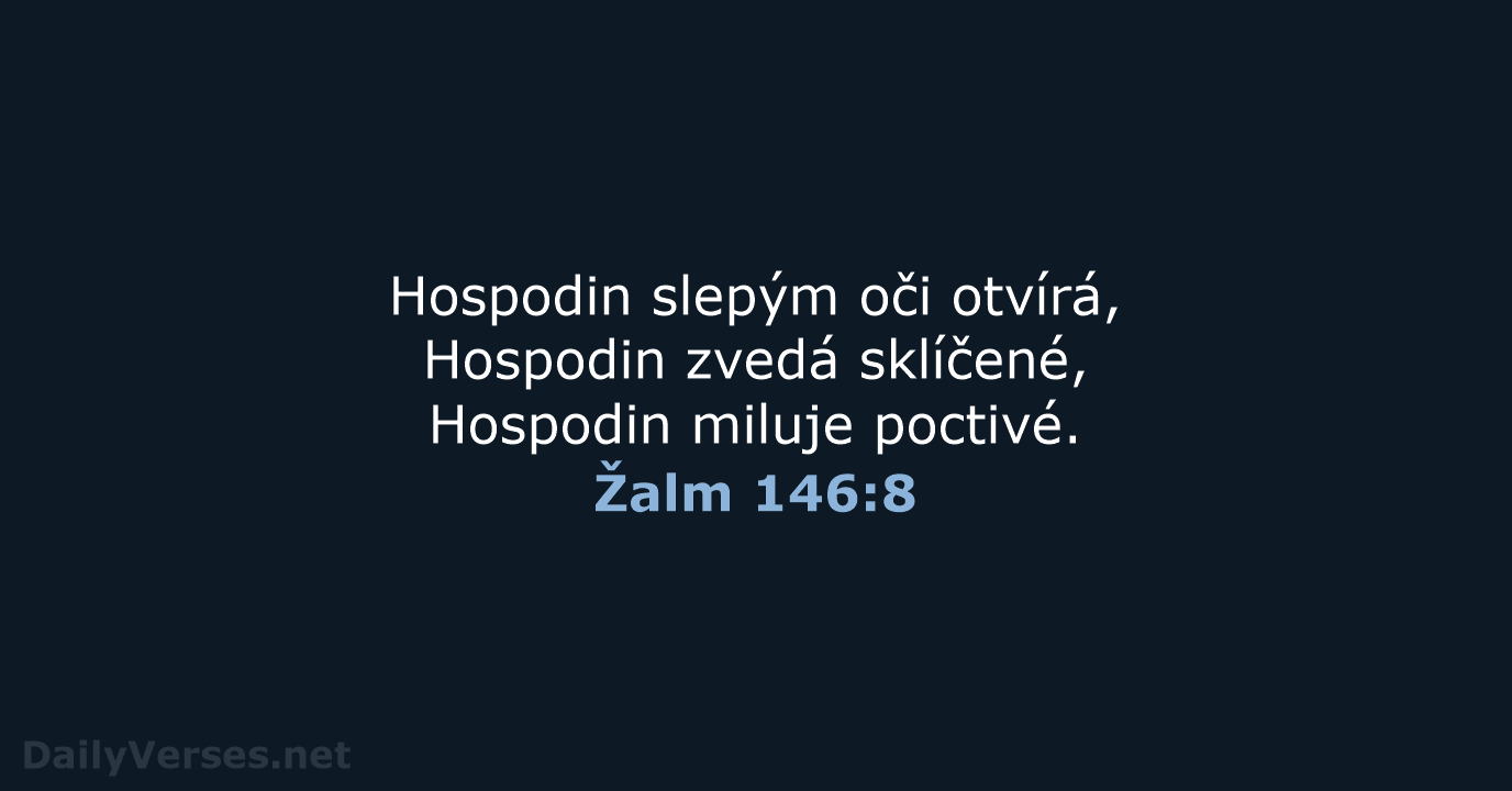 Žalm 146:8 - B21
