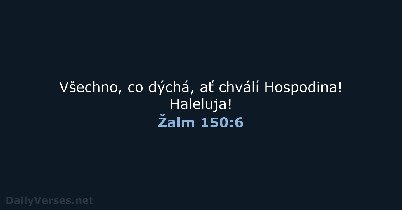 Žalm 150:6 - B21