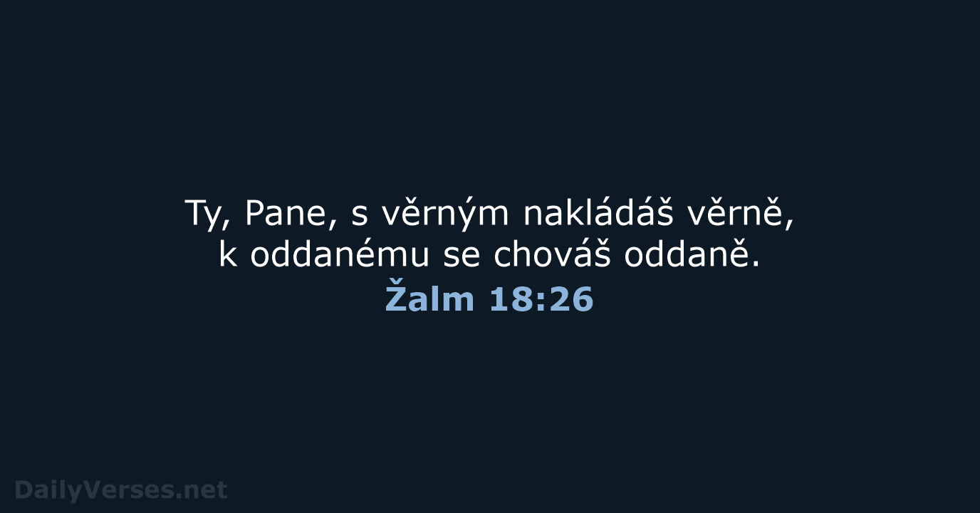 Žalm 18:26 - B21