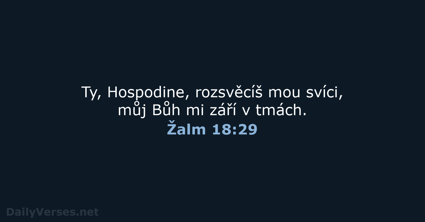Žalm 18:29 - B21