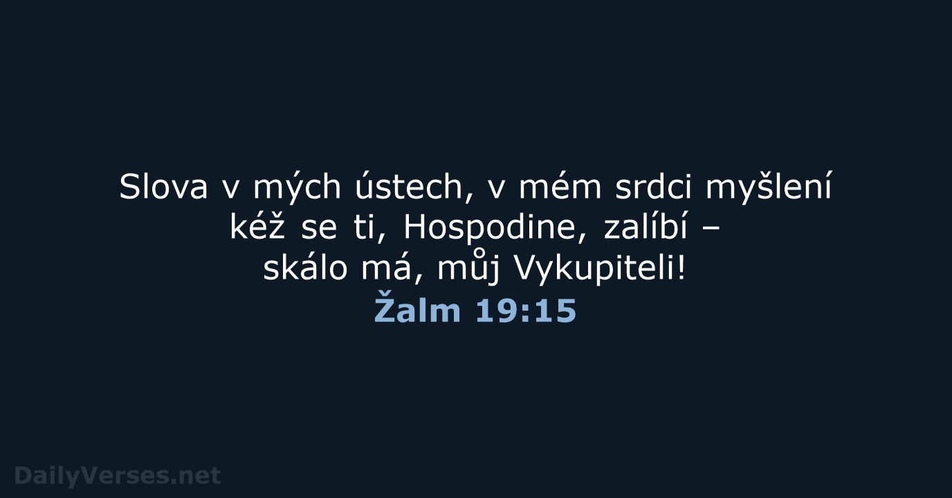 Žalm 19:15 - B21
