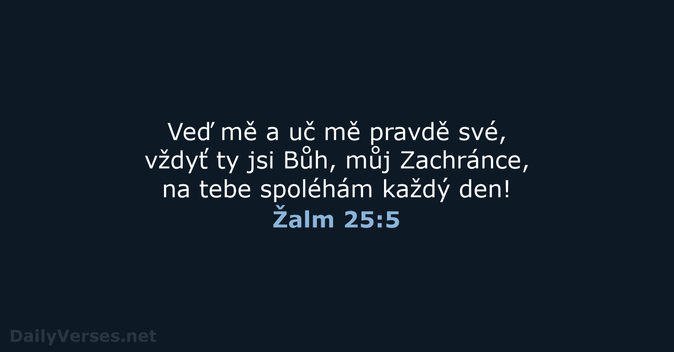 Žalm 25:5 - B21