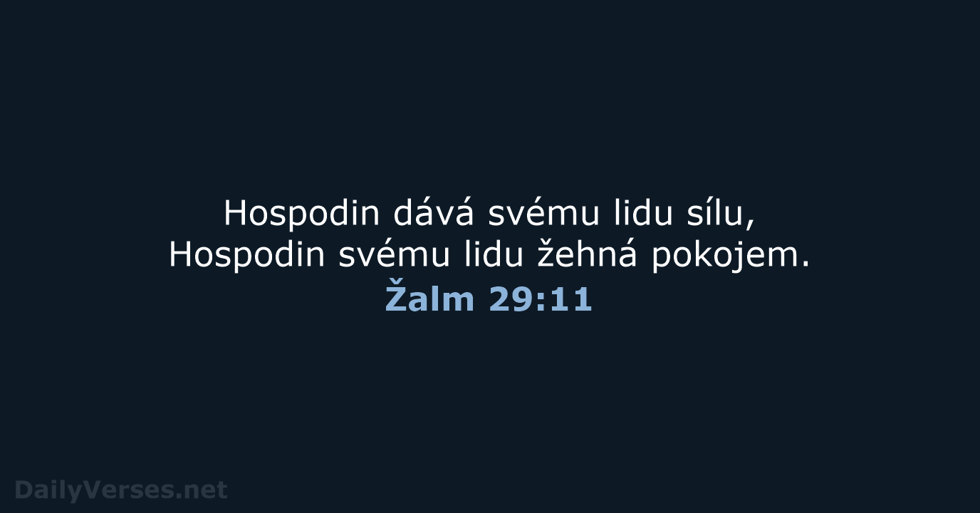 Žalm 29:11 - B21