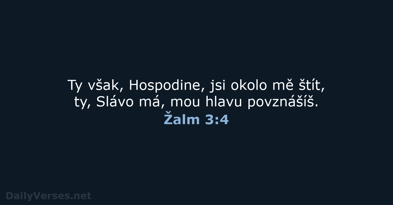 Žalm 3:4 - B21