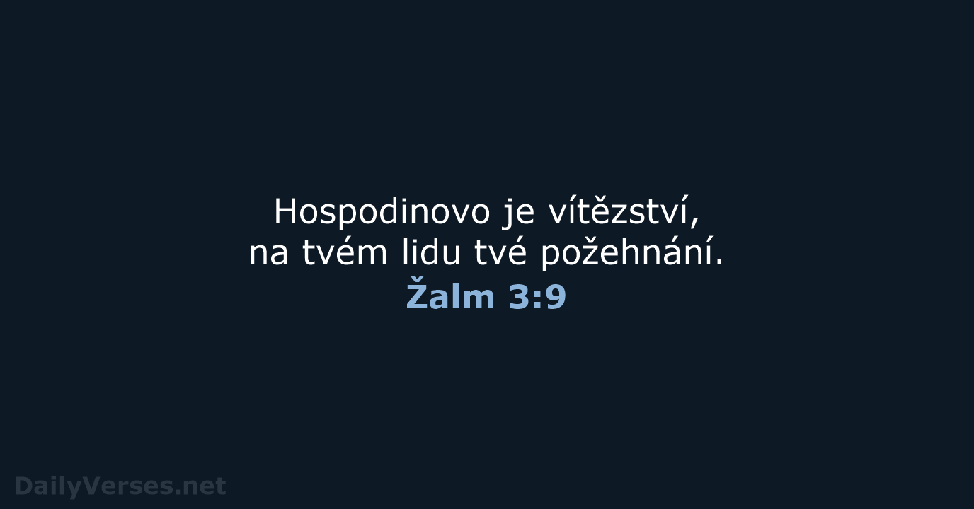 Žalm 3:9 - B21
