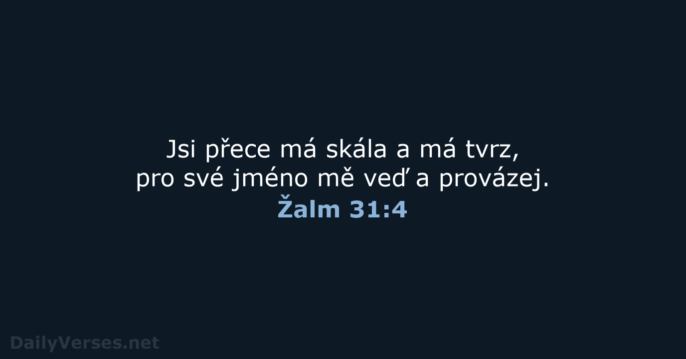 Žalm 31:4 - B21