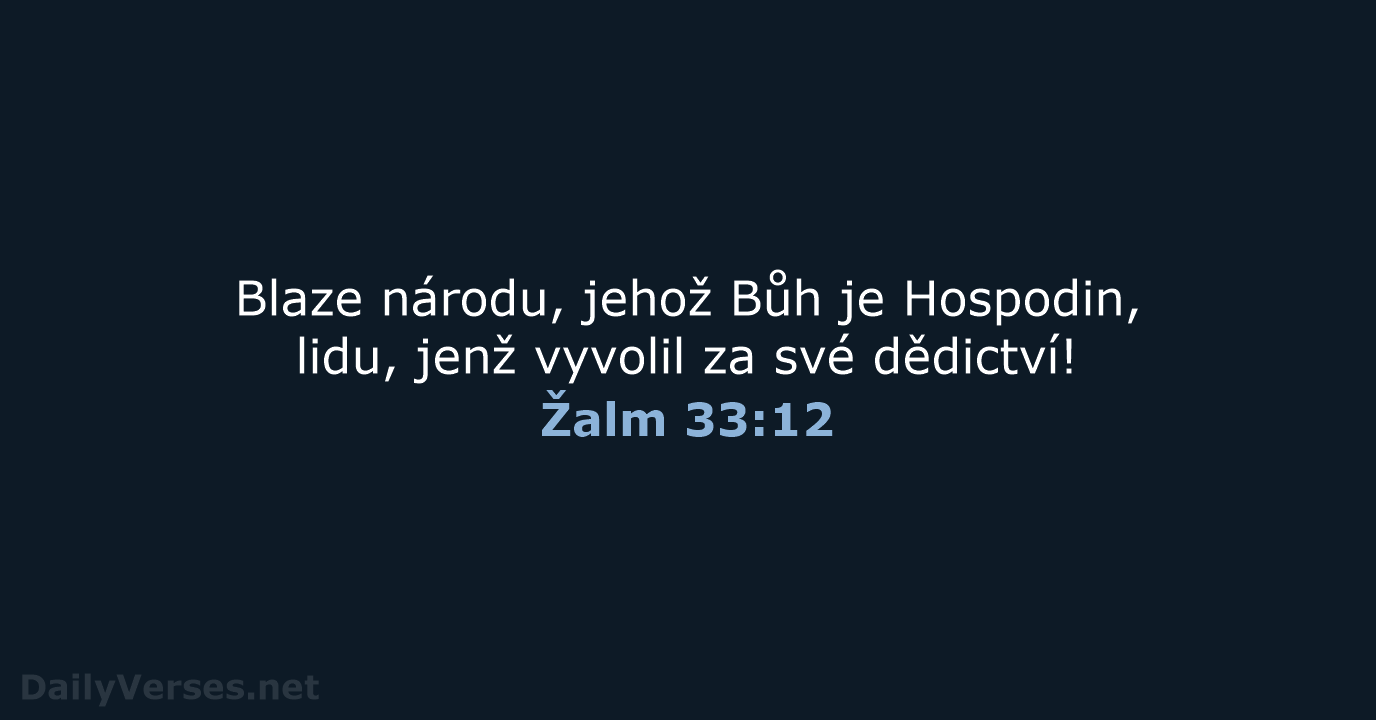 Žalm 33:12 - B21