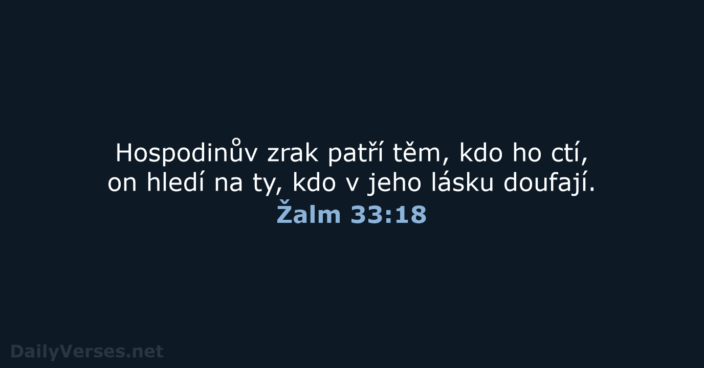 Žalm 33:18 - B21