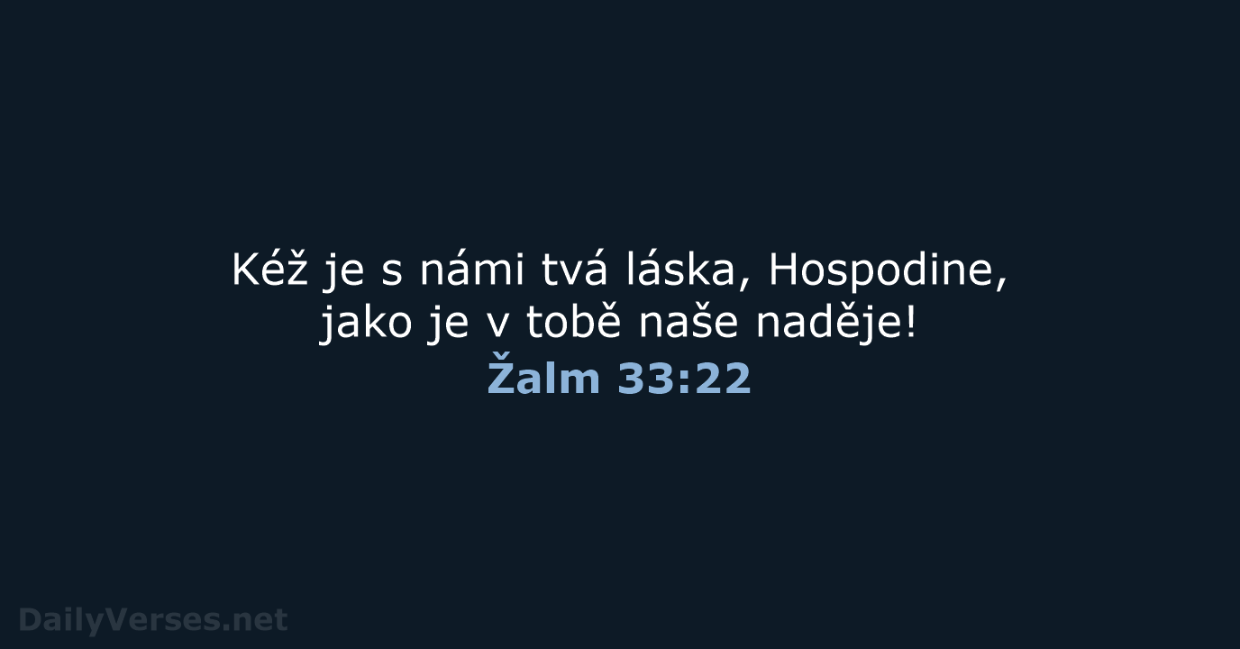 Žalm 33:22 - B21