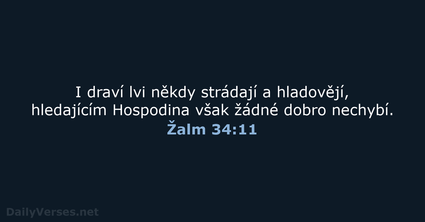 Žalm 34:11 - B21