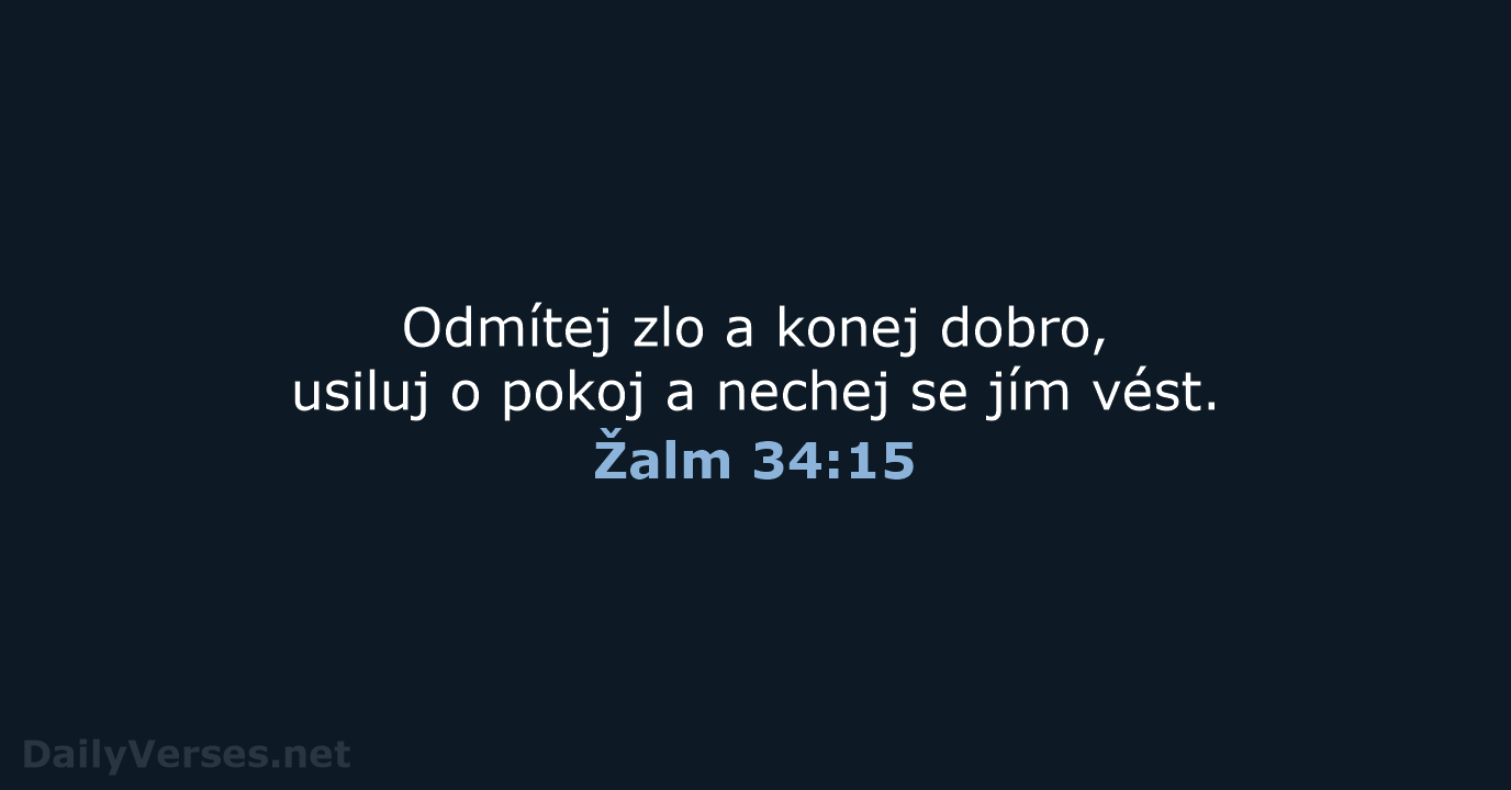 Žalm 34:15 - B21