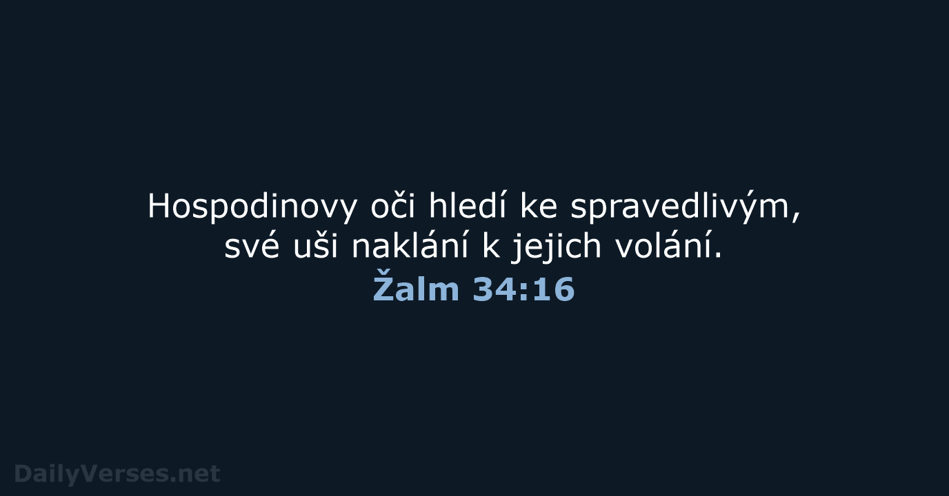 Žalm 34:16 - B21