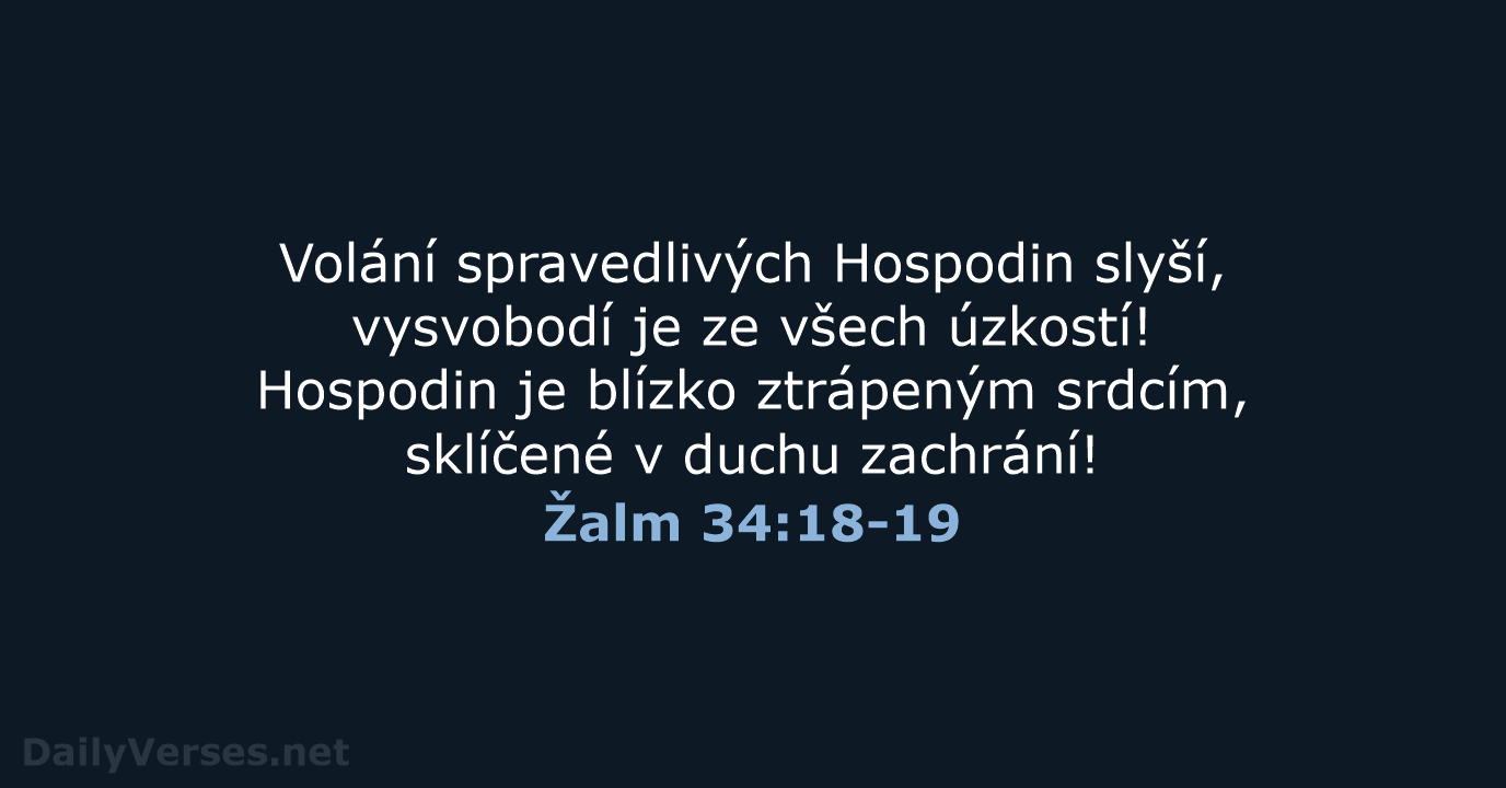 Žalm 34:18-19 - B21