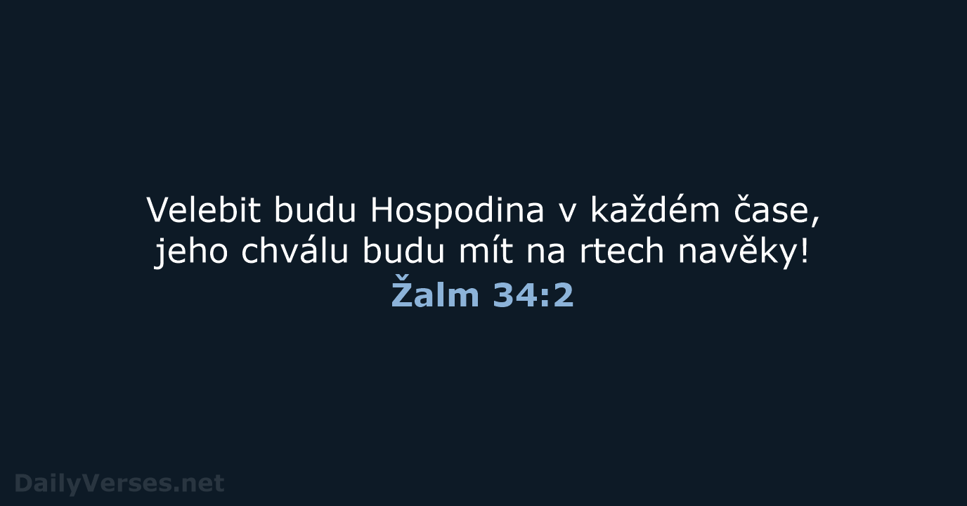 Žalm 34:2 - B21