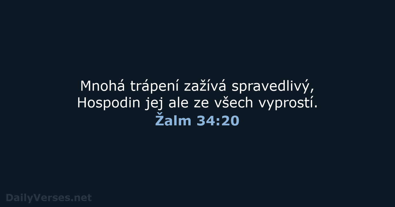 Žalm 34:20 - B21