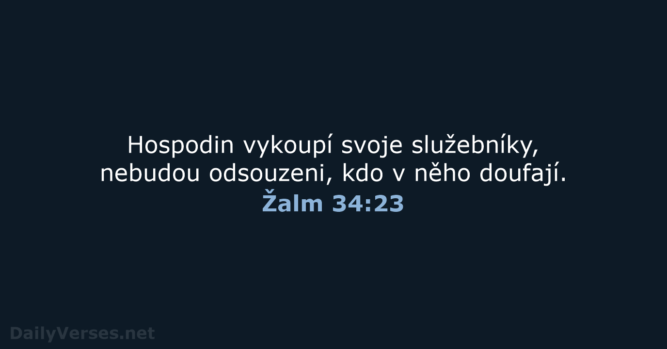 Žalm 34:23 - B21