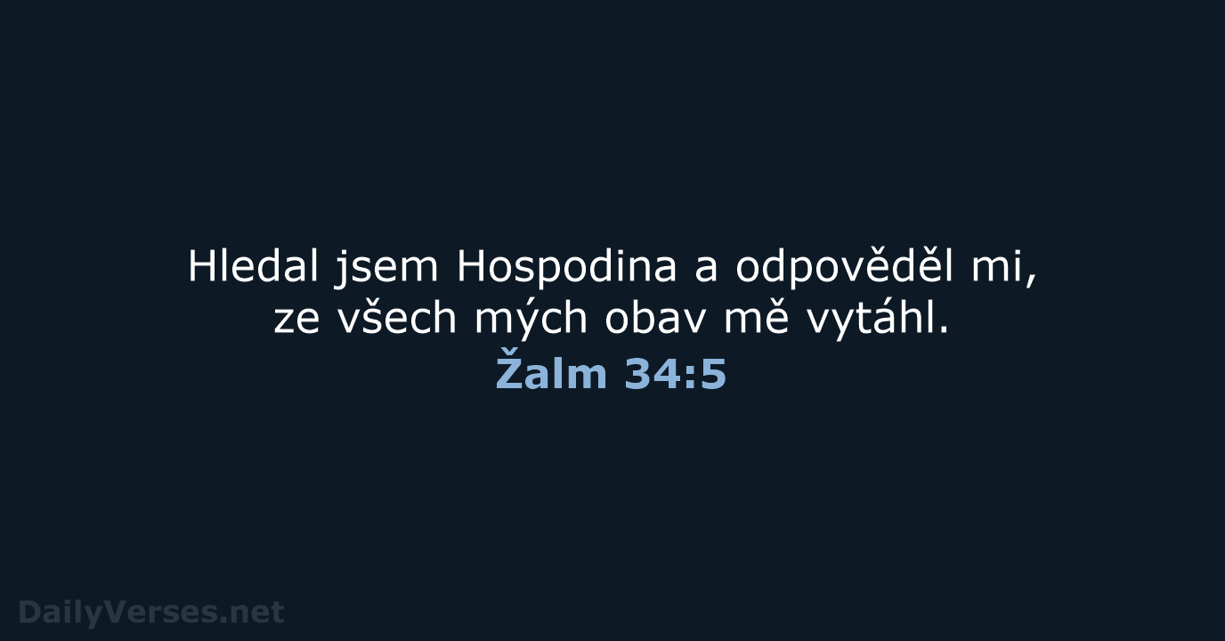 Žalm 34:5 - B21