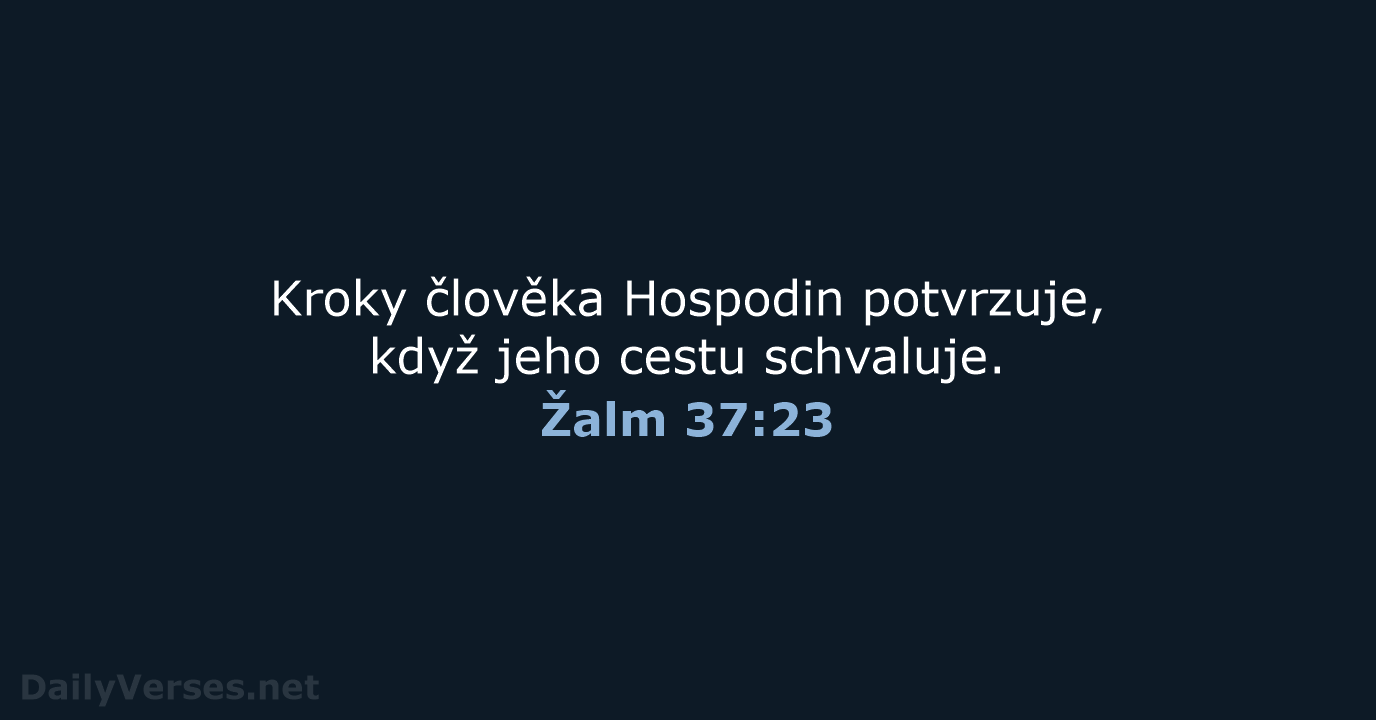 Žalm 37:23 - B21