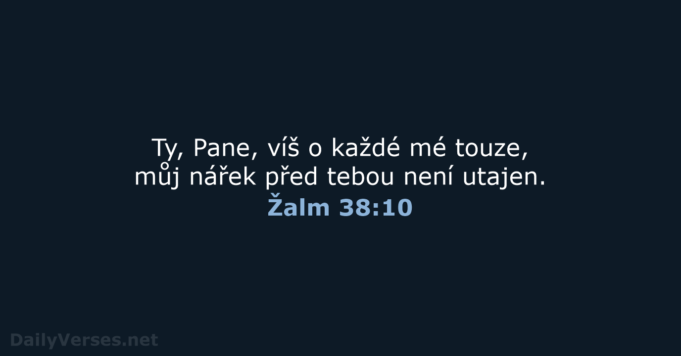 Žalm 38:10 - B21