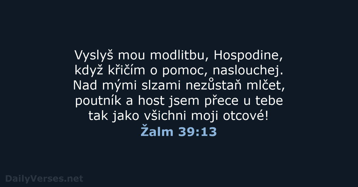 Žalm 39:13 - B21