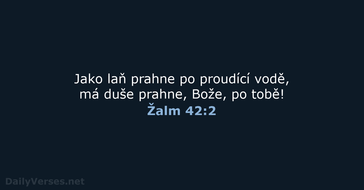 Žalm 42:2 - B21