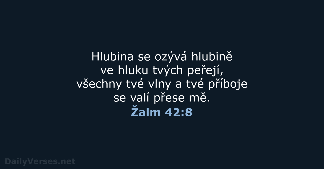 Žalm 42:8 - B21