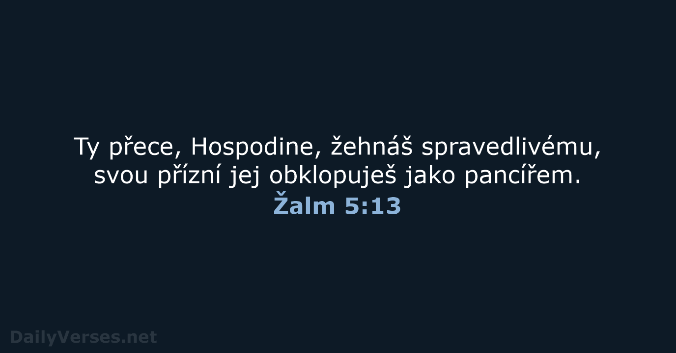Žalm 5:13 - B21