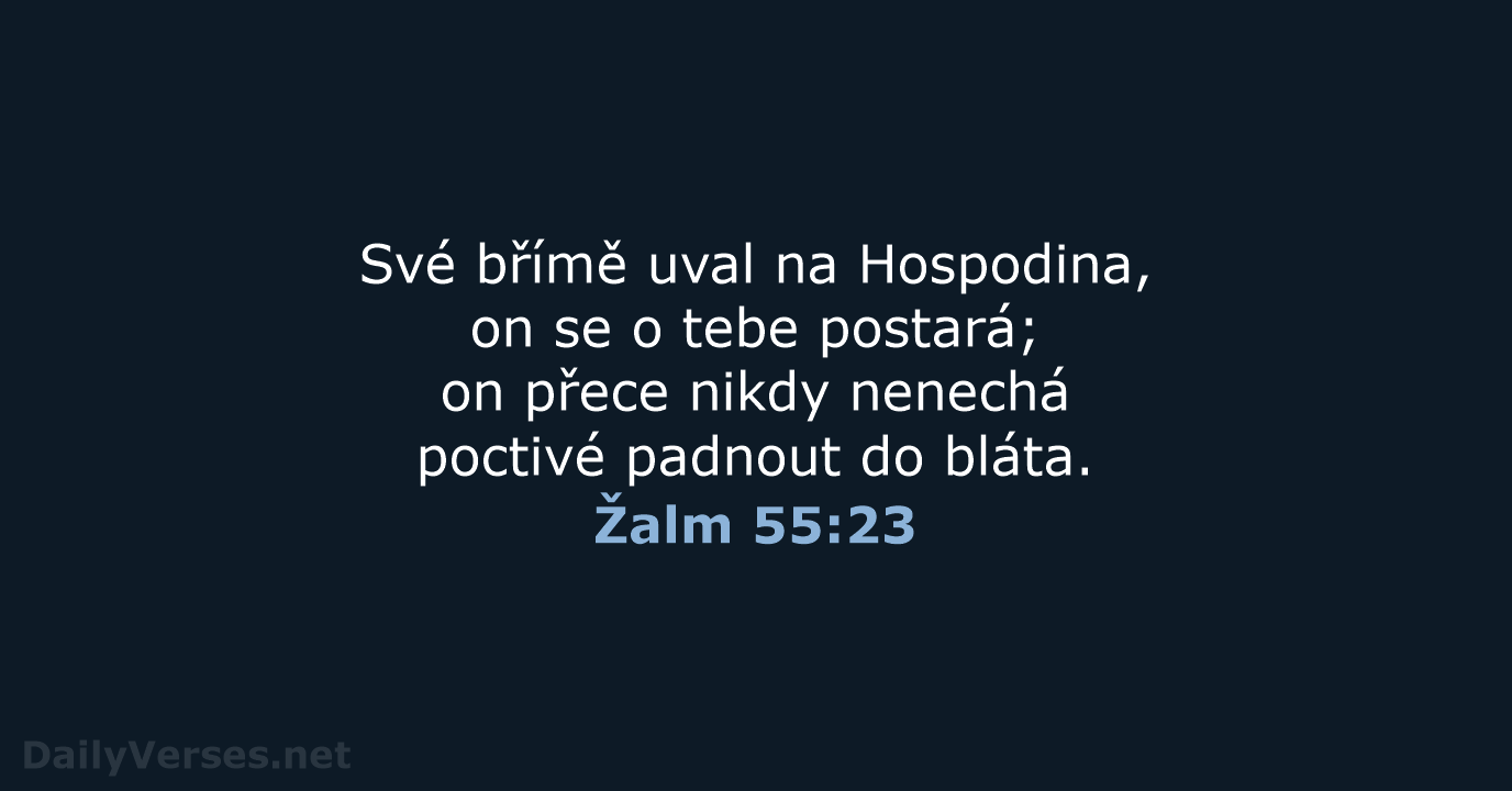 Žalm 55:23 - B21