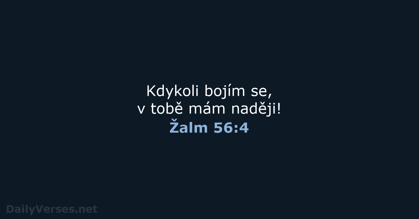 Žalm 56:4 - B21