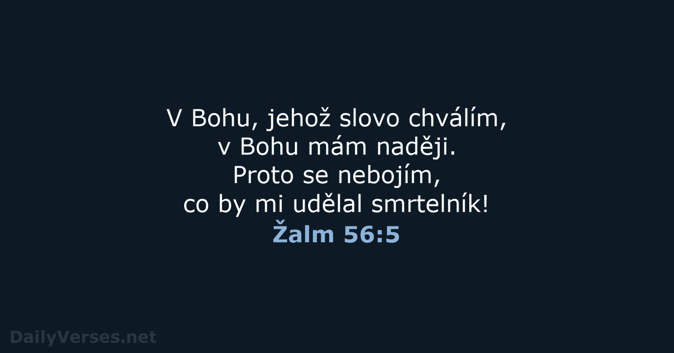 Žalm 56:5 - B21