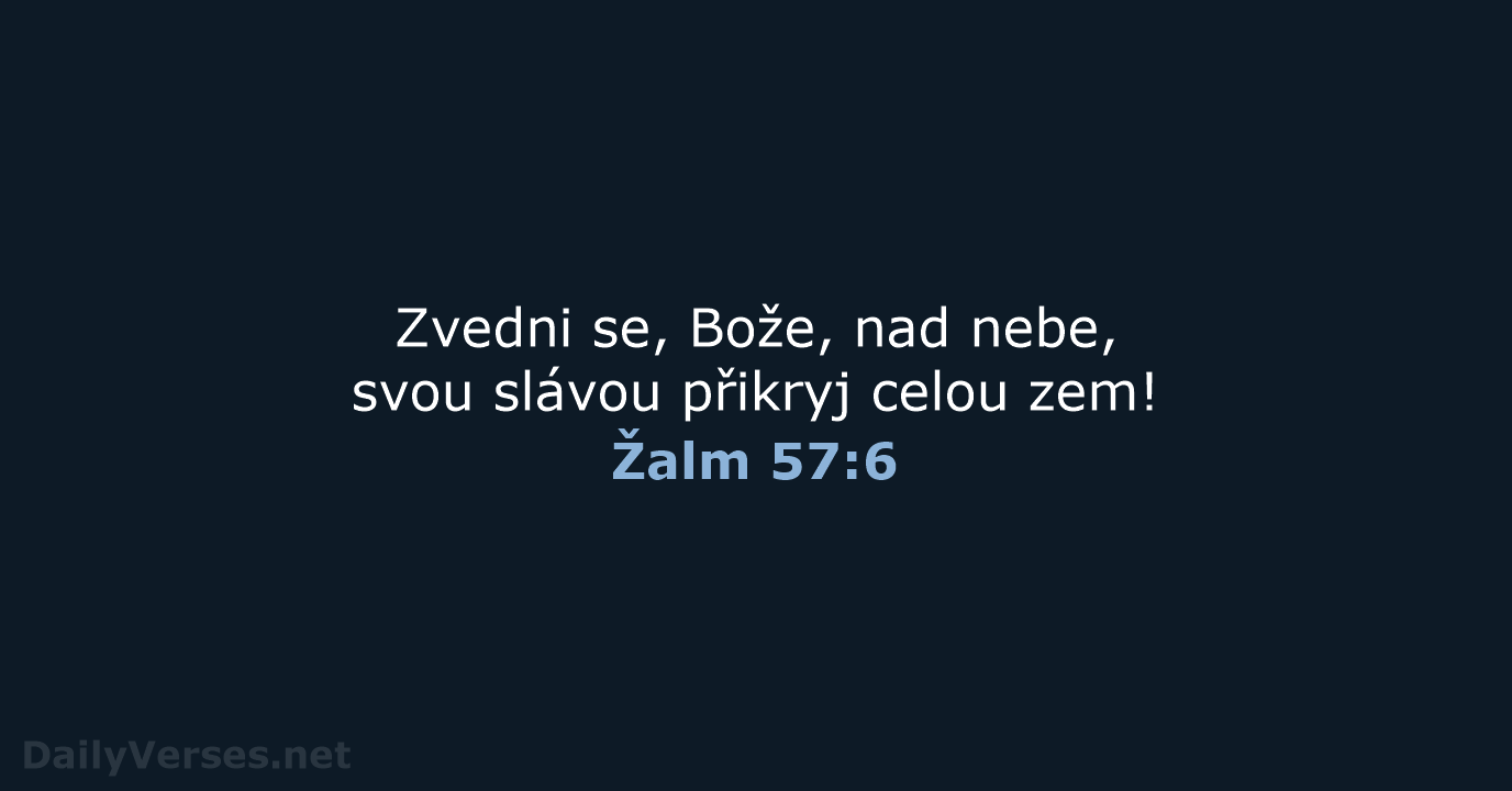 Žalm 57:6 - B21