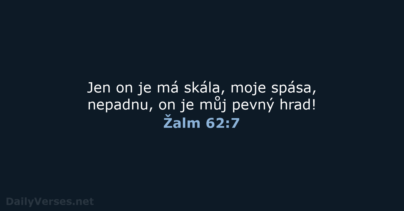 Žalm 62:7 - B21