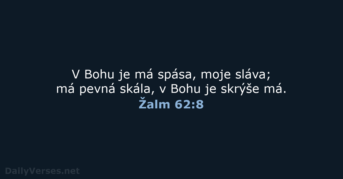 Žalm 62:8 - B21
