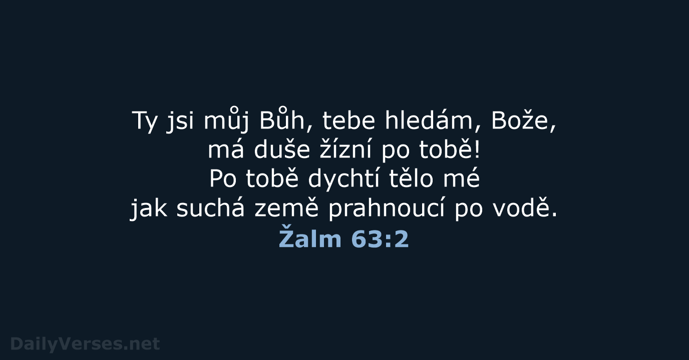 Žalm 63:2 - B21