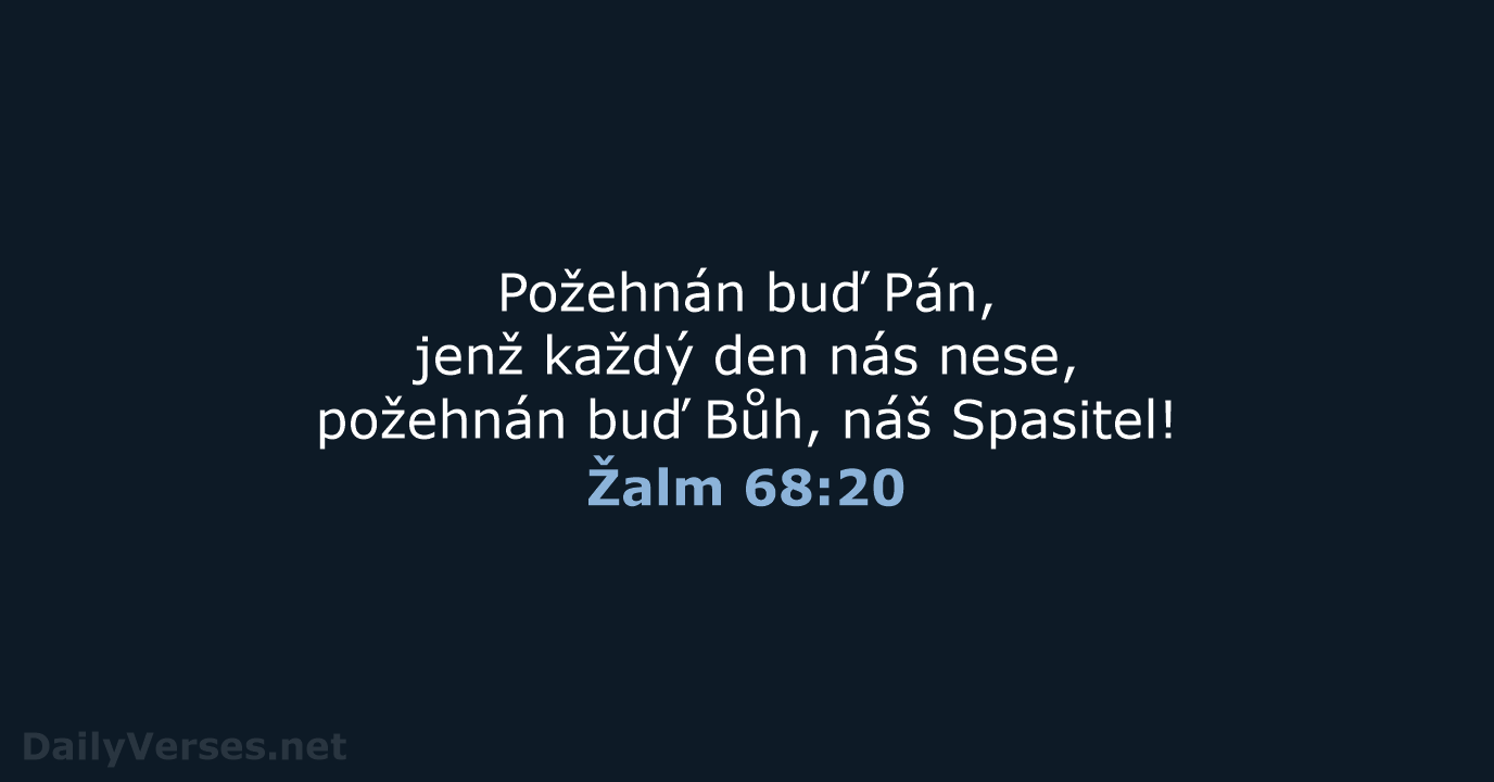 Žalm 68:20 - B21