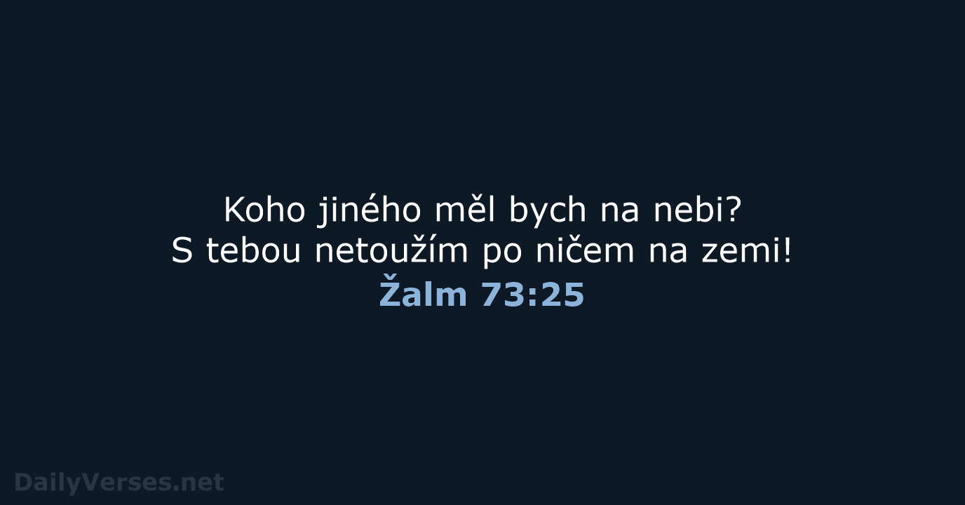 Žalm 73:25 - B21