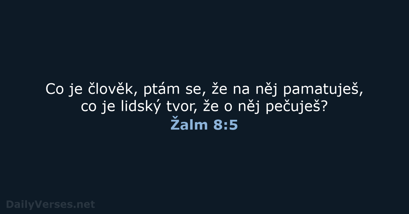 Žalm 8:5 - B21