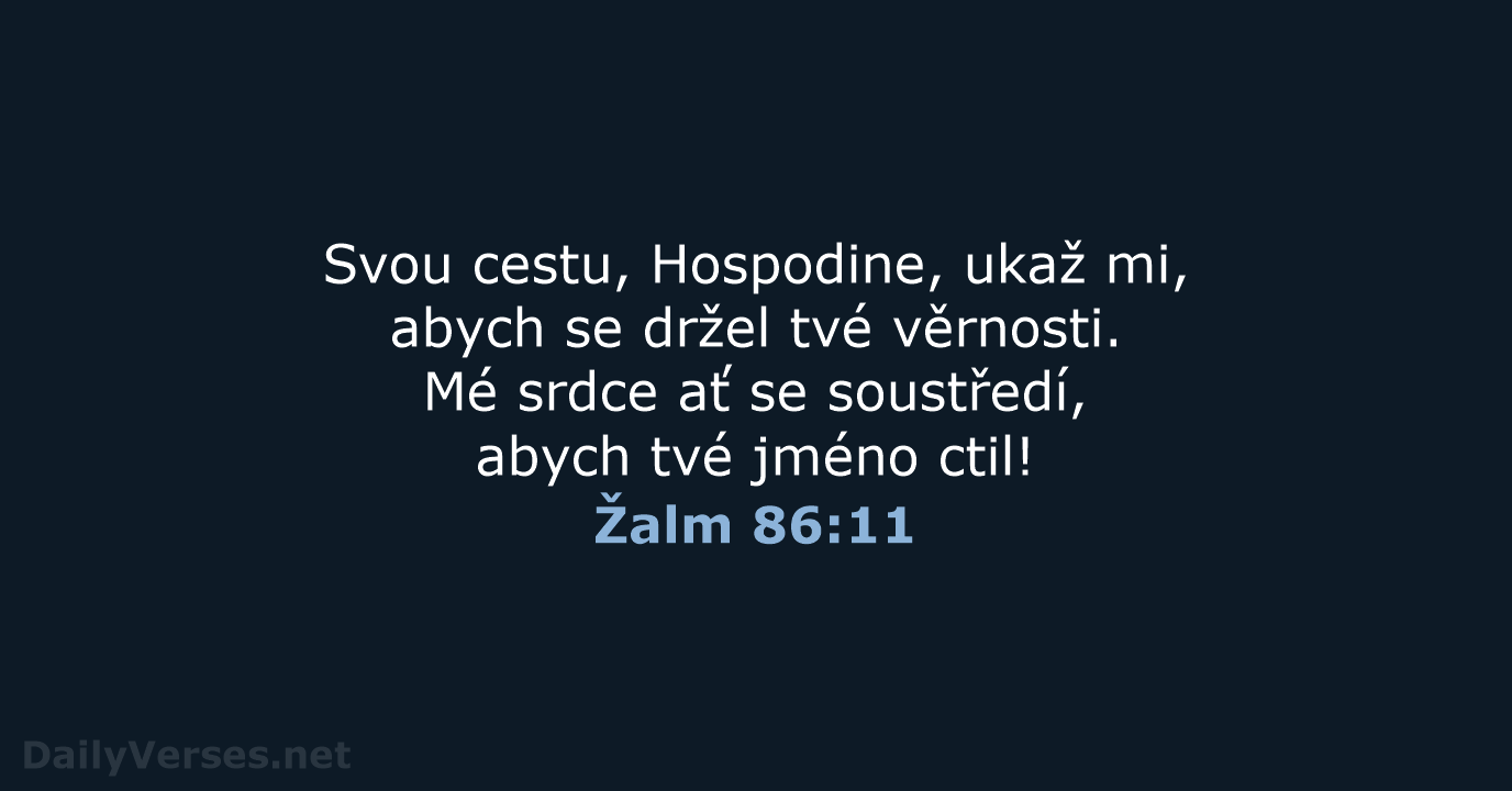 Žalm 86:11 - B21